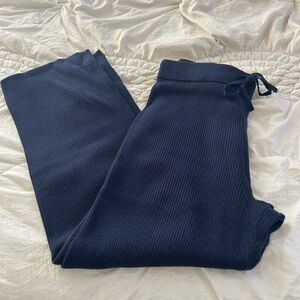 NWT Gap Navy Ribbed Knit Lounge Pants